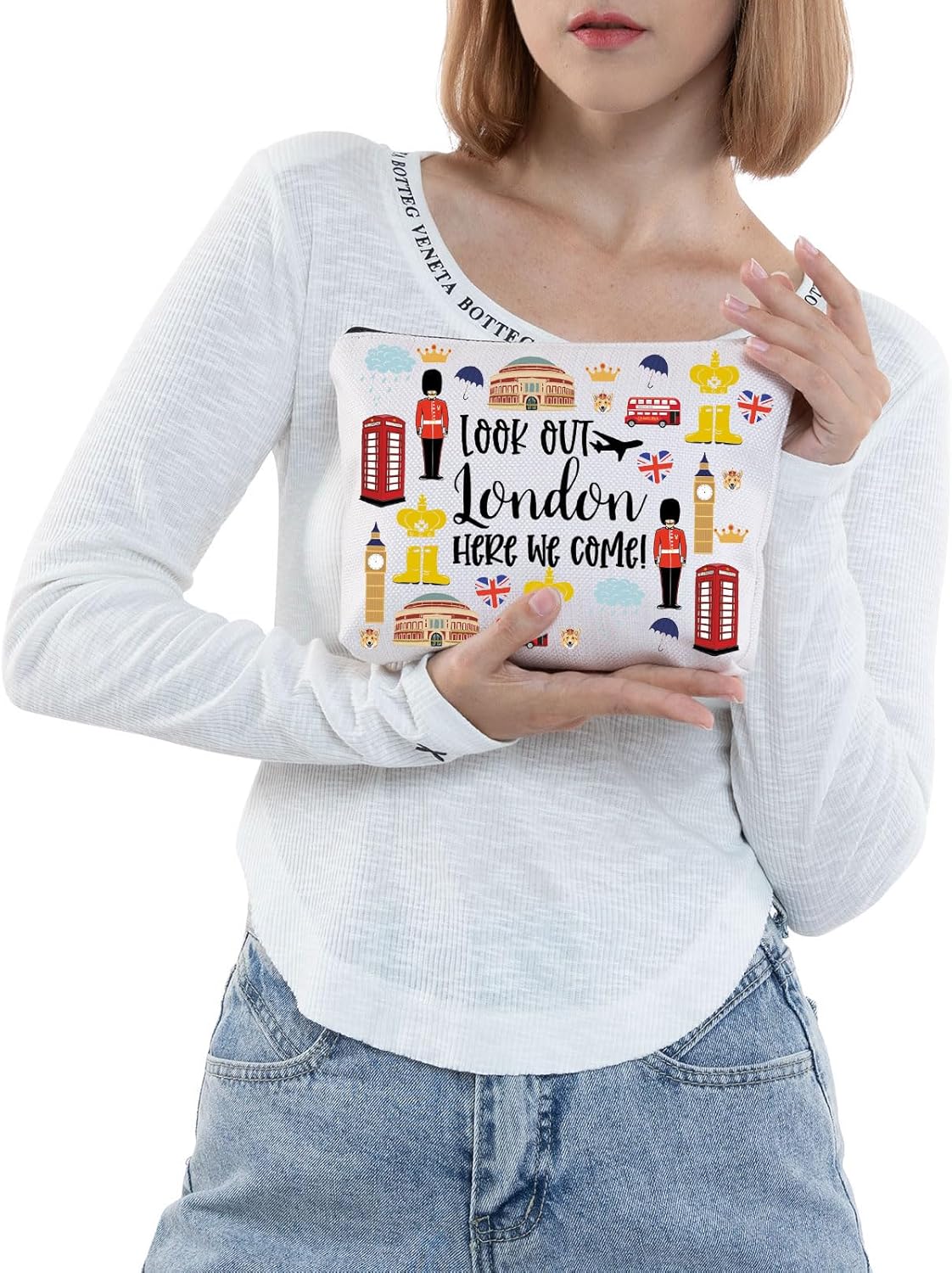 JNIAP London City Bolsa de maquillaje Londres Regalos de viaje Londres Bolsa de aseo Londres Bolsa de viaje Londres Bolsa de viaje Londres Bolsa de,