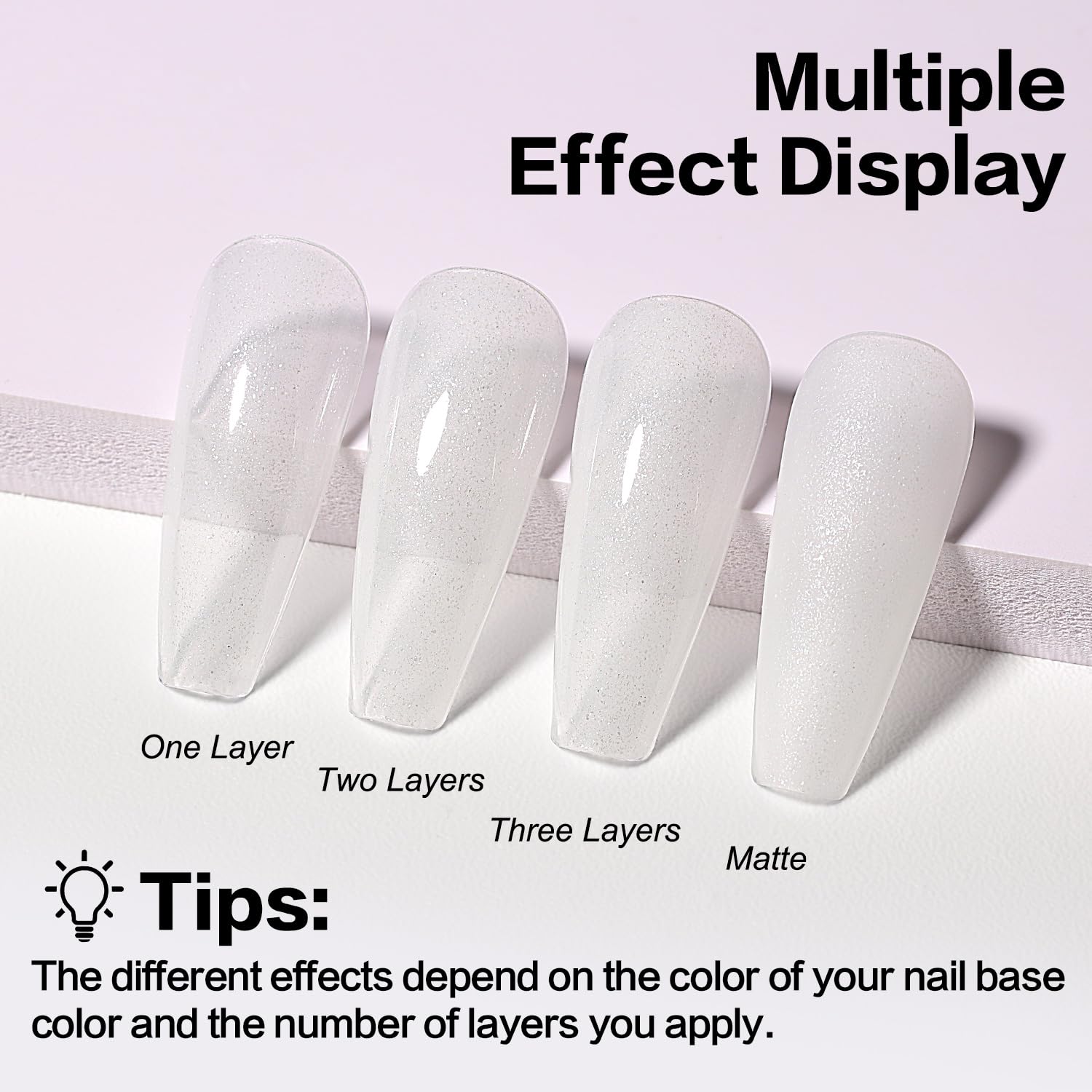 AIMEILI Gel base de goma para uñas, esmalte de uñas de gel transparente UV LED sin hema, 4 en 1 para fortalecer, mejorar, capa base, esmalte de gel