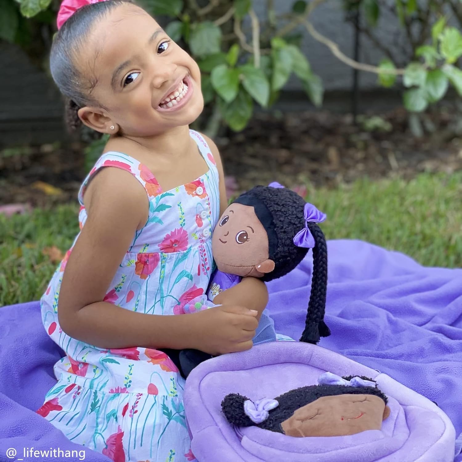 OUOZZZ – Muñeca de bebé suave de 15 pulgadas para niñas, primera muñeca de bebé afroamericana, muñeca de trapo afroamericana para dormir, muñeca