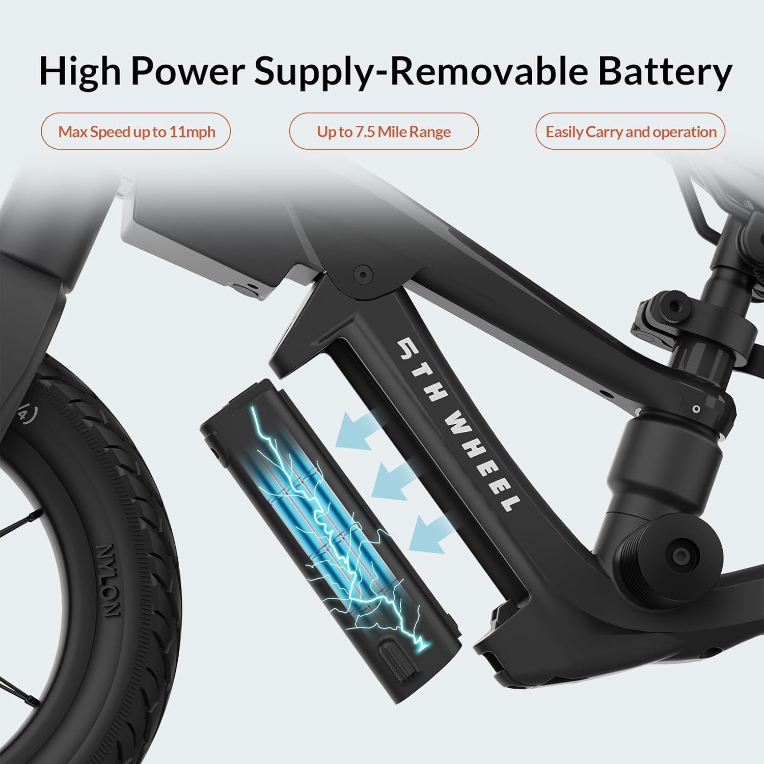 5TH WHEEL K8 Bicicleta eléctrica para niños, bicicleta de equilibrio eléctrica de 250 W de 3 a 5 años de edad, motocicleta eléctrica para niños con