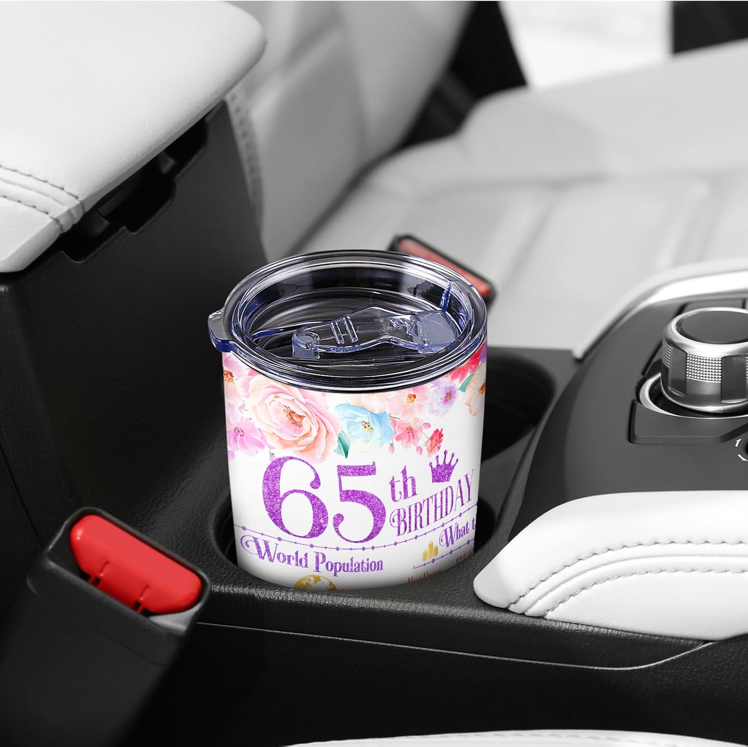 Regalos de cumpleaños 65 para mujeres, vaso de cumpleaños 65, ideas de regalo, regalo de cumpleaños de 65 años para mamá, abuela, decoraciones de