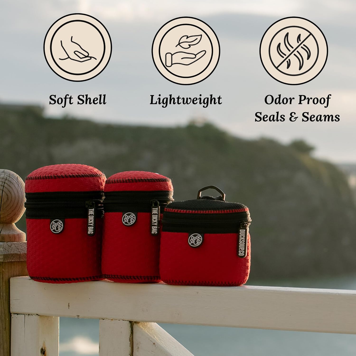 Soporte reutilizable para excrementos de perro con dispensador de bolsas de residuos, transportador de sacos con sello de olor para bolsas de