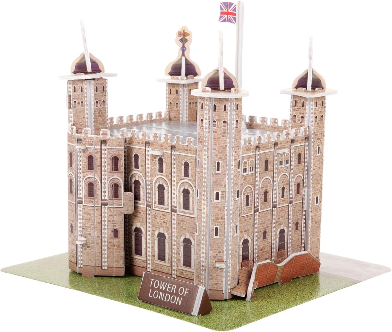 ibasenice 1 juego de rompecabezas de la torre de Londres rompecabezas educativos 3D para rompecabezas de papel, rompecabezas arquitectónico, kits de
