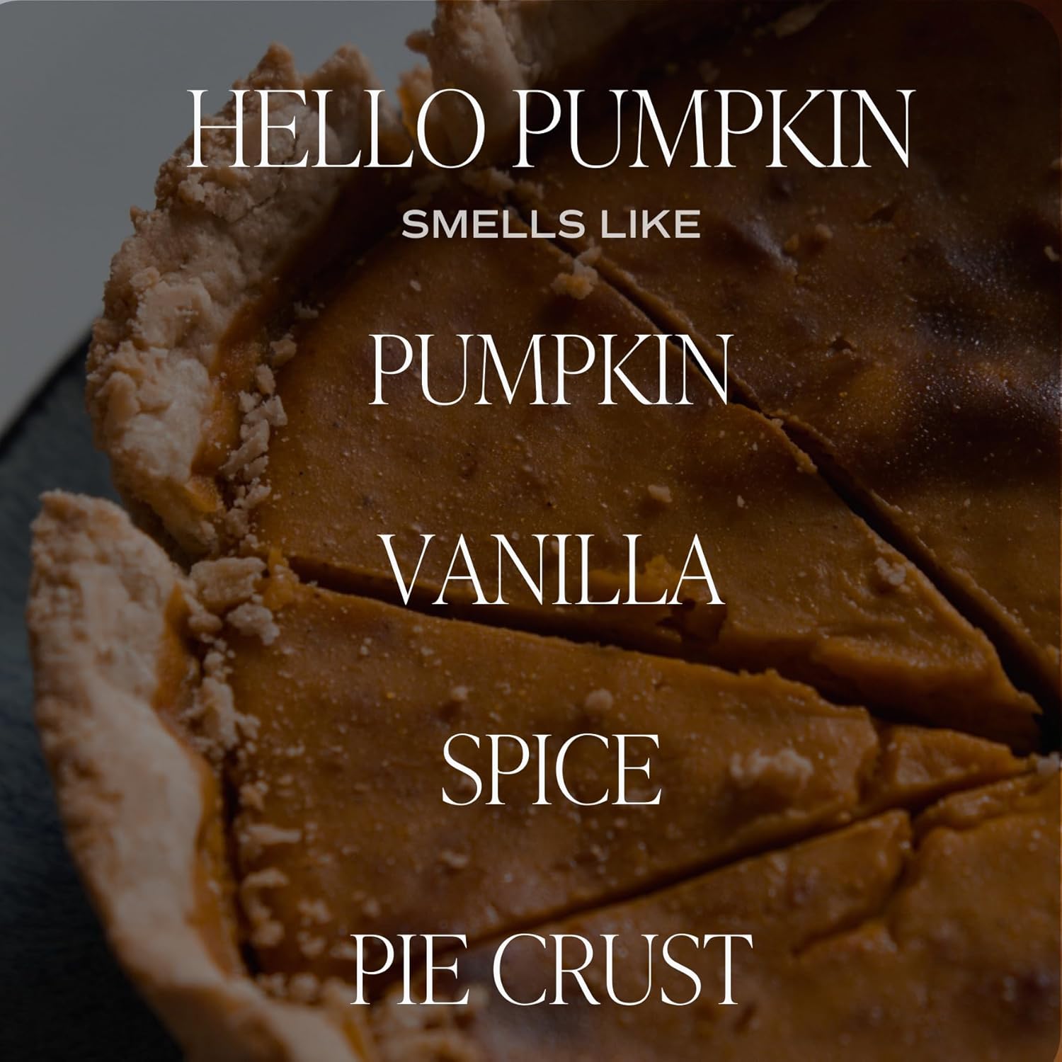 Sweet Water Decor Hello Pumpkin Soy Candle  Pumpkin, Warm Spices, Vanilla, and Whipped Cream Fall Scented Candles for Home  9oz Amber Jar with Black