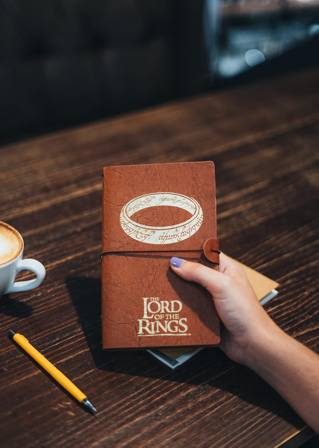 The Lord of The Rings Travel Notebook – The Lord of The Rings Notebook – Leatherette Notebook 19.6X12cm  Personal Diary – Notepad – Official Licensed
