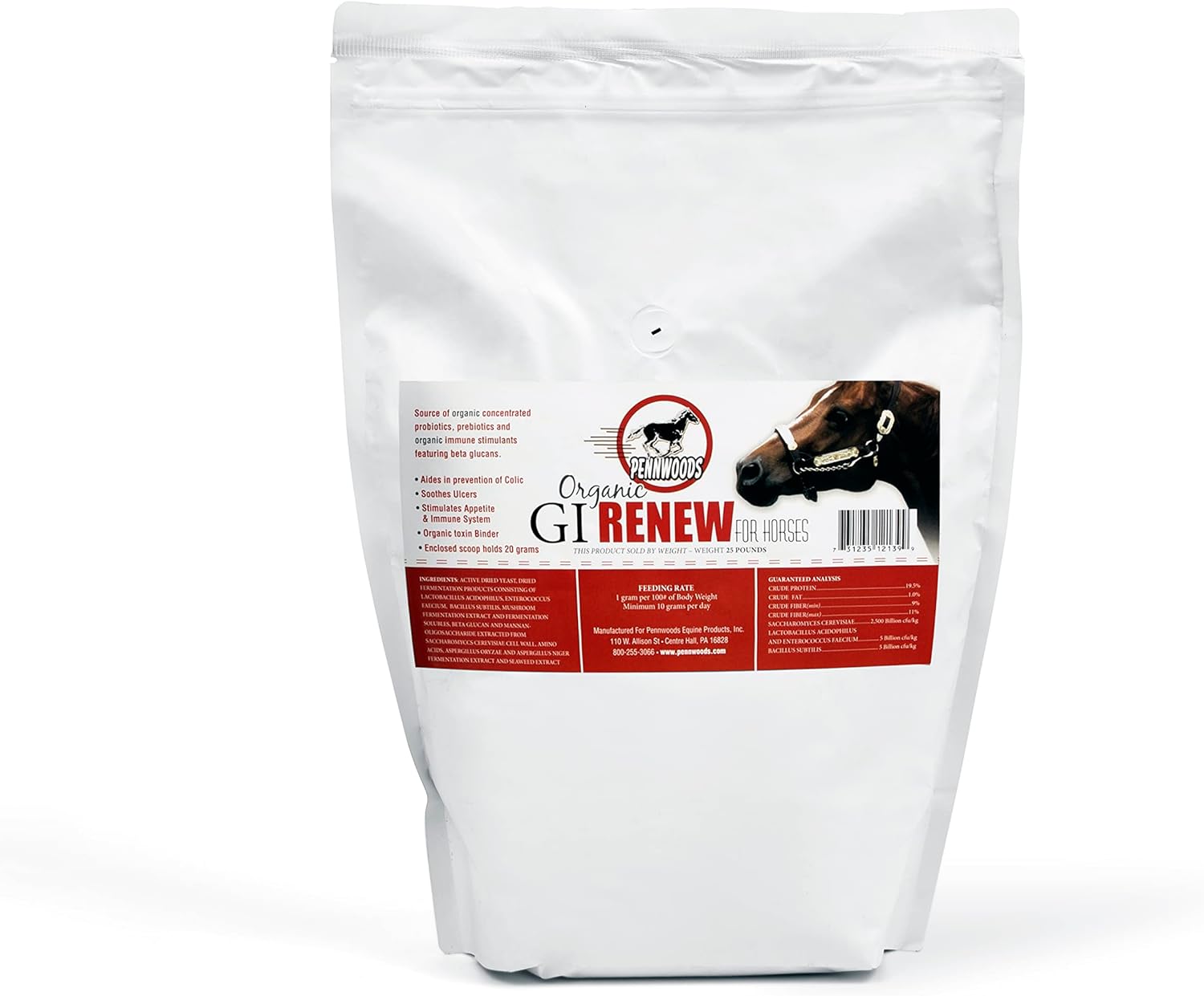 GI Renew, probióticos para estimulación equina, inmune y del apetito, prebióticos, enzimas digestivas  Suplemento para caballos que proporciona
