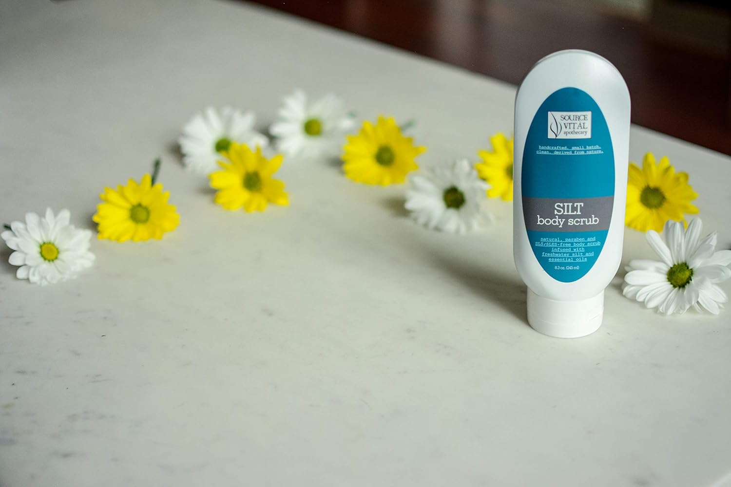 Source Vitál Apothecary Exfoliante Corporal Silt  Totalmente natural, hidratante y exfoliante para todo tipo de piel  8.39 onzas líquidas.