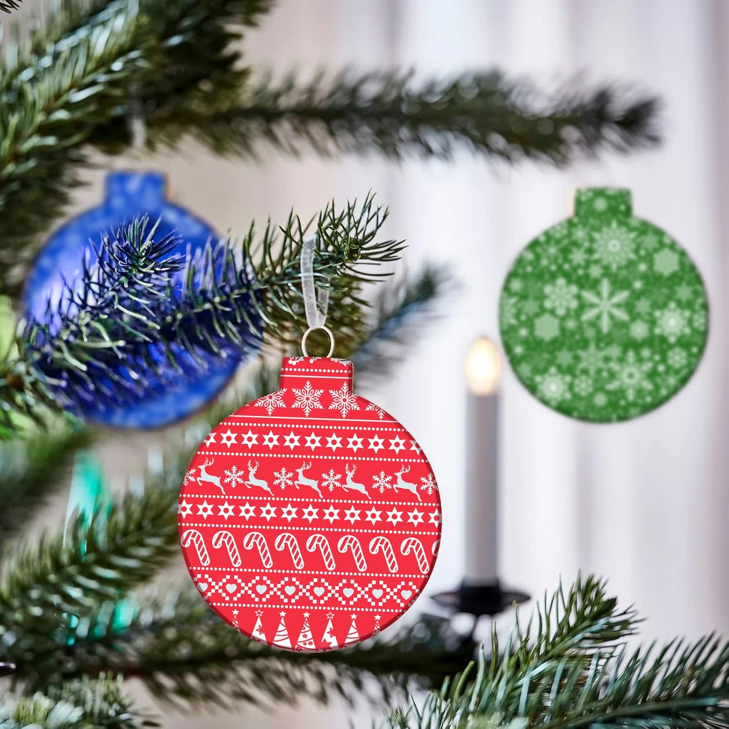 BUSOHA Plantillas de pantalla de seda de Navidad para arcilla polimérica, 3 pantallas de seda reutilizables con 2 raspadores de arcilla para