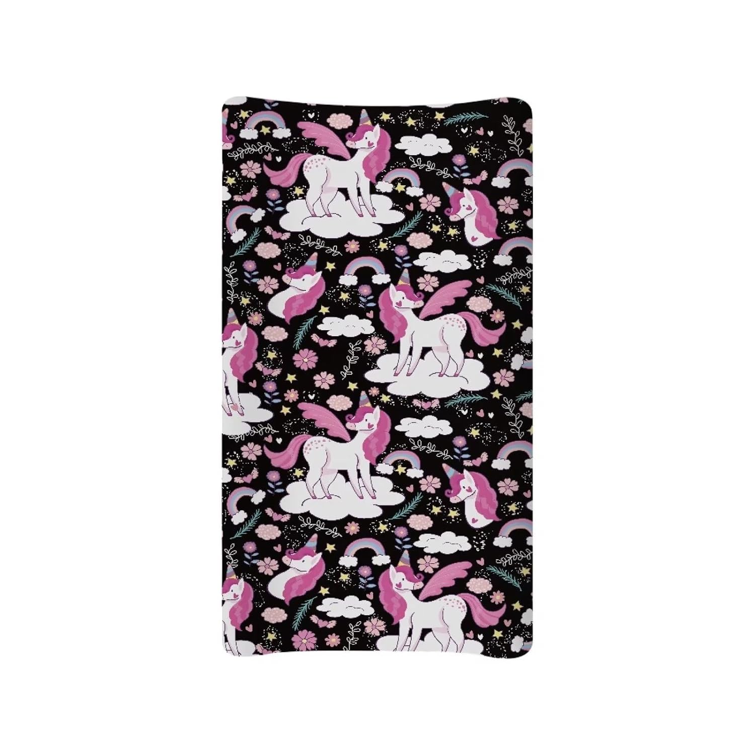 Zanxiantu Funda para cambiador de unicornio para bebé, cómoda funda de cambiador de pañales, fundas suaves y transpirables para cambiador, cubierta