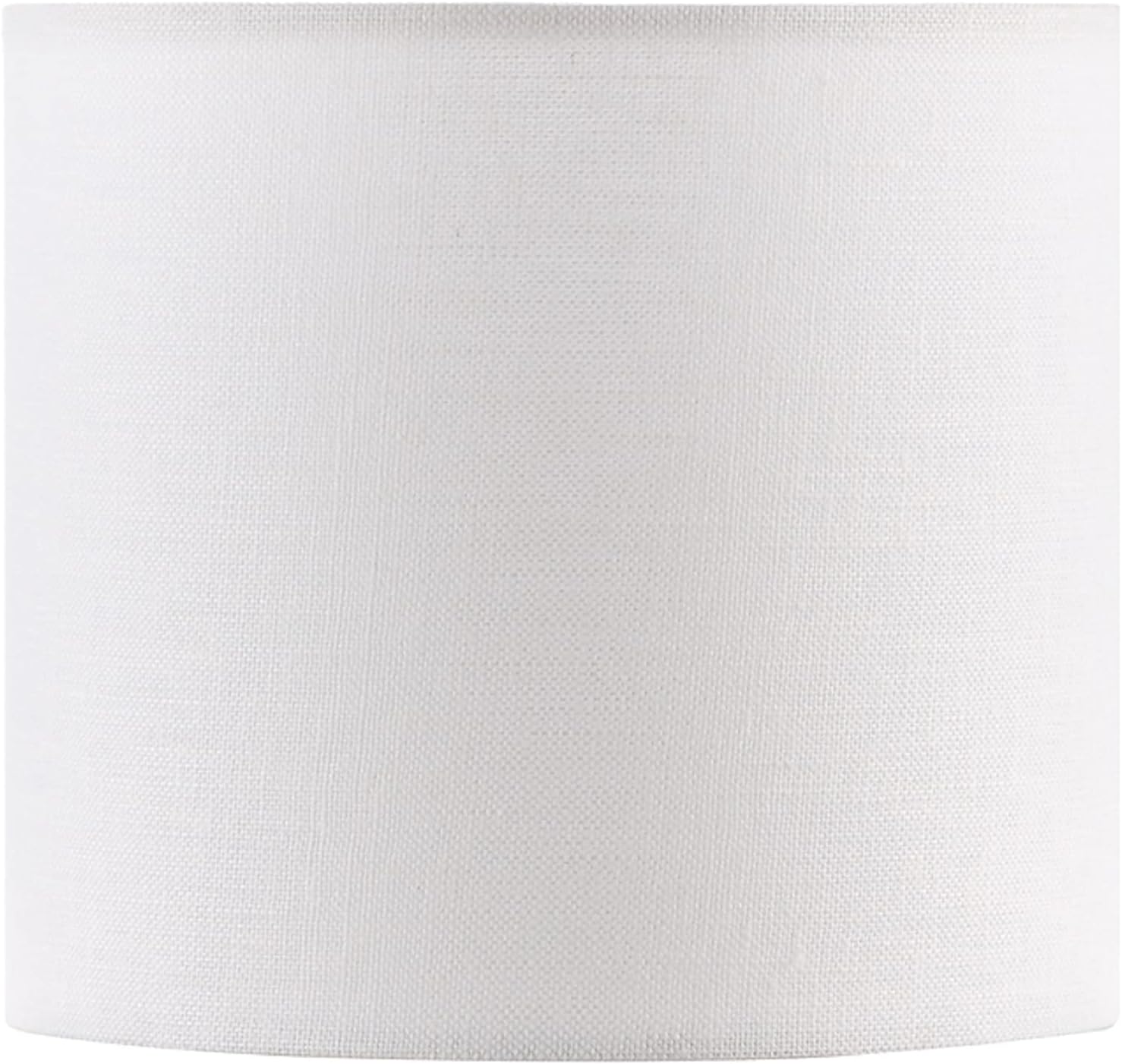 Aspen Creative 31216A, pantalla de lámpara de araña con clip de tambor, color blanco roto, parte superior de 5 12 pulgadas x 5 12 pulgadas inferior