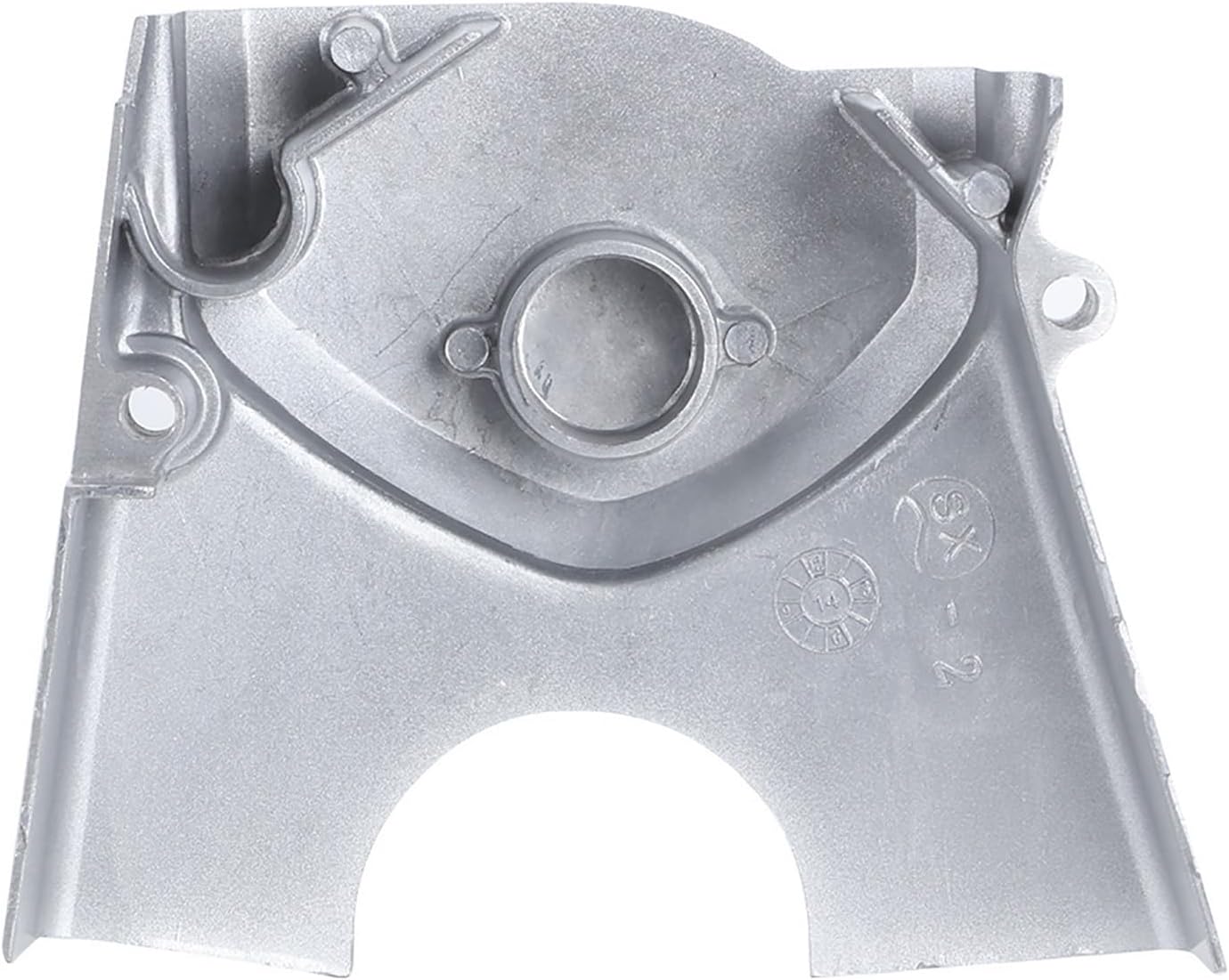 Cubierta de piñón de motor, cubierta de metal plateado para piñón izquierdo del motor, pieza de repuesto para 50 cc, 70 cc, 90 cc, 110 cc, 125 cc,