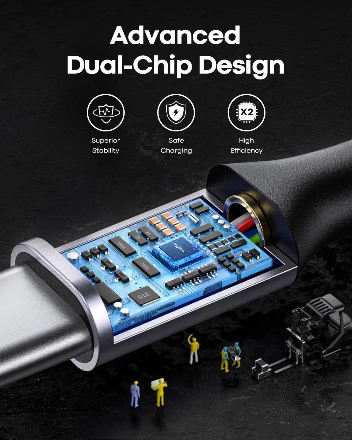 Cable USB C corto de 1.5 pies 3 unidades, cable de carga USB A a tipo C de carga rápida 3A, trenzado para iPhone 16 15 Pro Max Plus, Samsung Galaxy