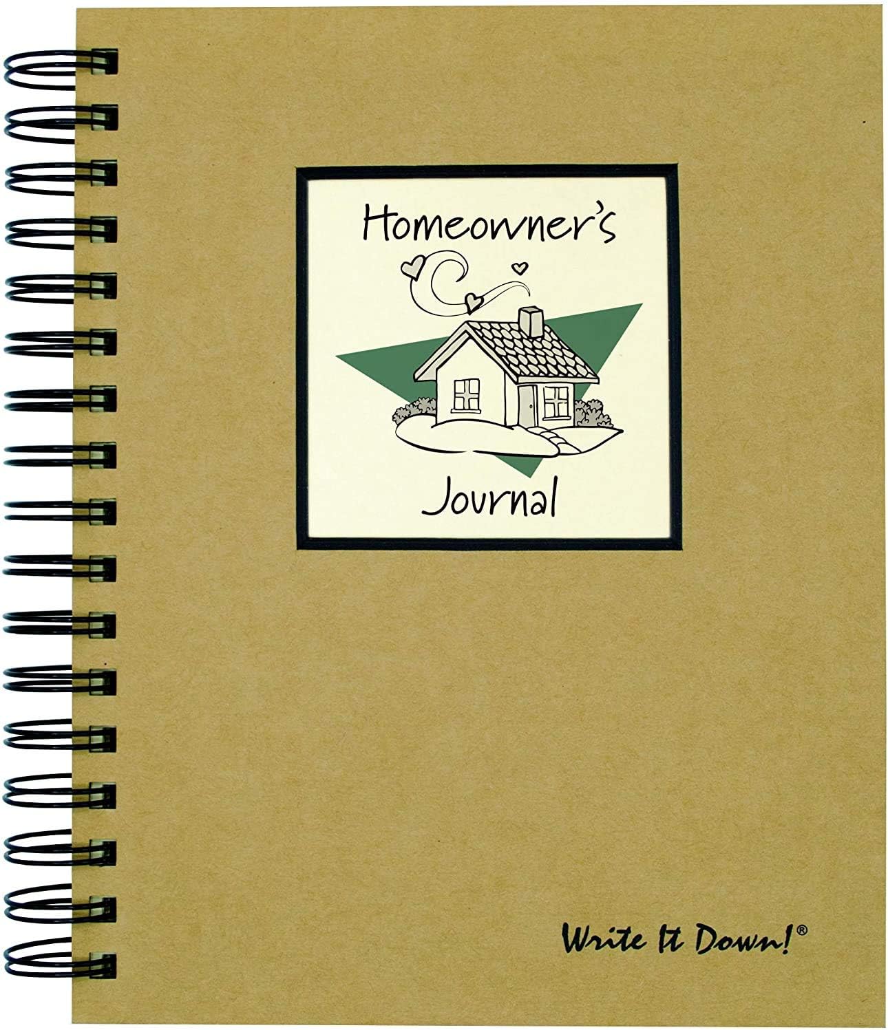 The Homeowners Journal, un planificador del hogar y libro de registro de Journals Unlimited con bolígrafo de tinta y lápiz óptico