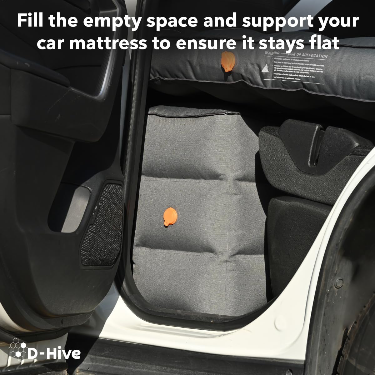 Colchón de coche complementario universal, soporte de colchón para SUV, taburete de soporte de base inflable para colchón de aire SUV, camping,