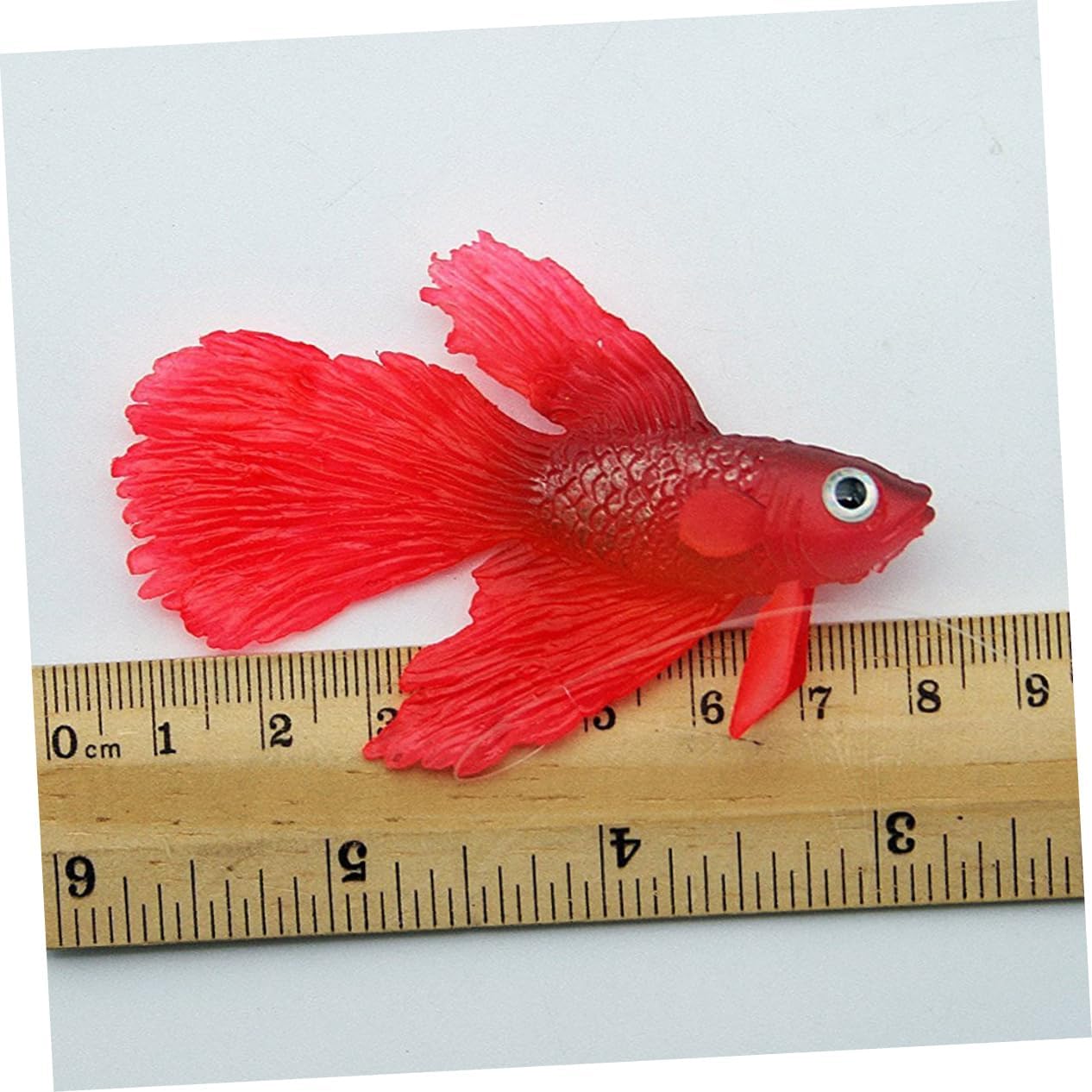Decoración botánica de silicona Betta Fish artificial Betta Estatua de pez artificial simulación de peces falsos Betta Tropical Fish Ornamento