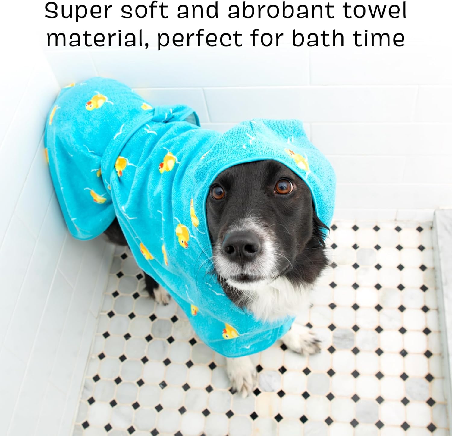 Barkbox Bata absorbente de alta calidad con capucha para perro, toalla de secado rápido para mascotas para viajes de baño y playa, toalla de baño