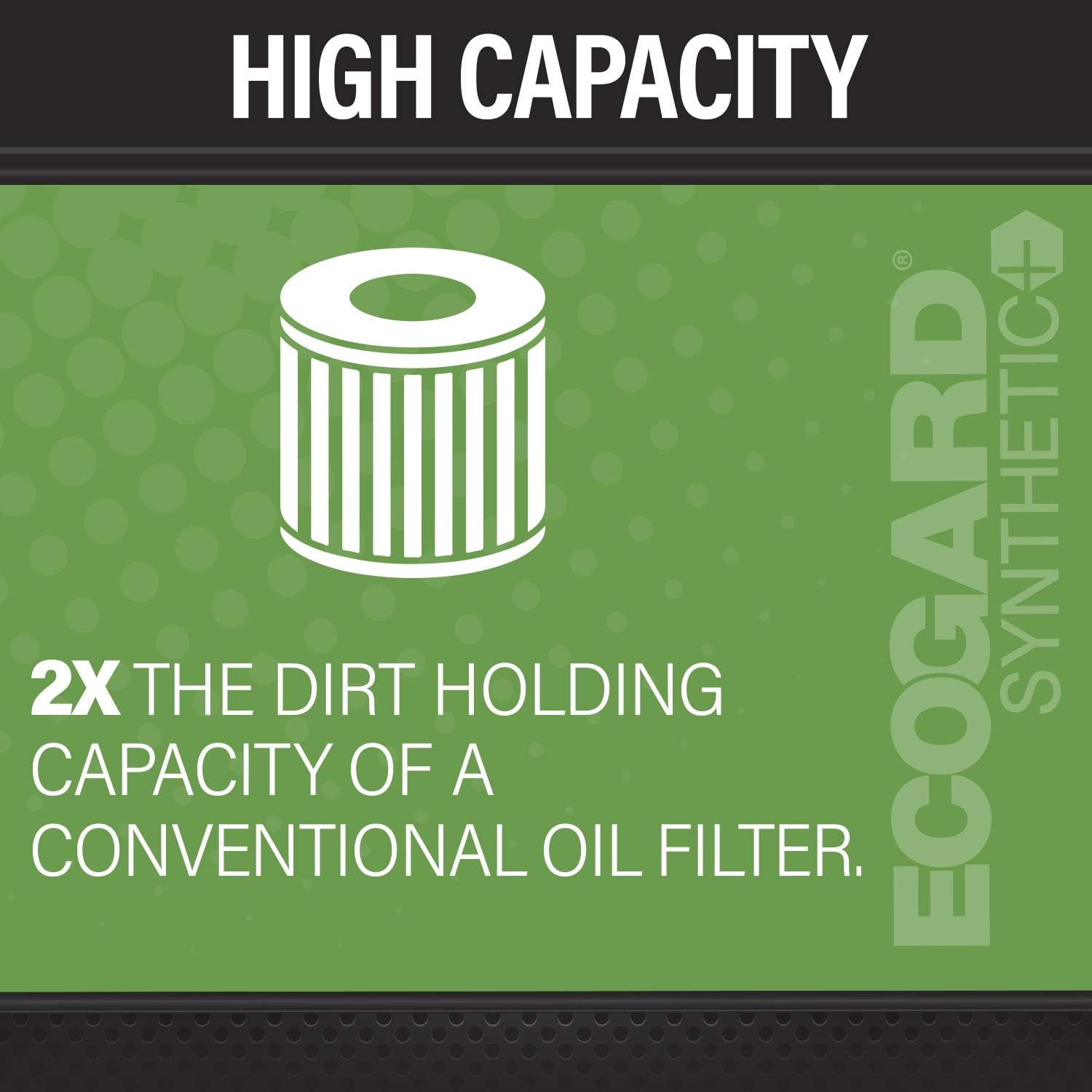 ECOGARD S4615 – Filtro de aceite de motor giratorio prémium para aceite sintético compatible con Subaru Forester 2.5L 2004-2021, Outback 2.5L