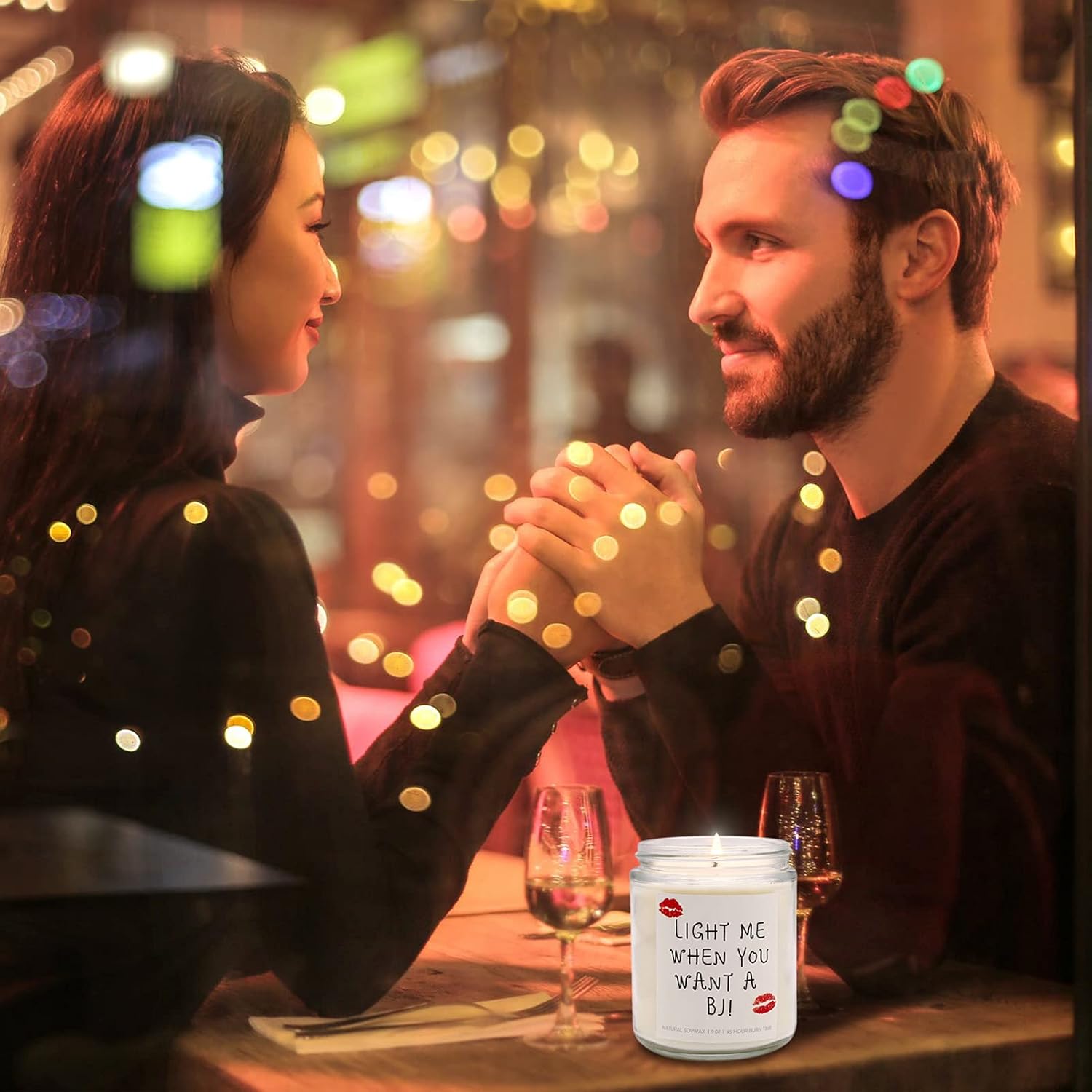 Velas de soja perfumadas de lavanda (9 onzas), regalos divertidos para novio, regalos para marido, aniversario de humor para adultos, regalos de