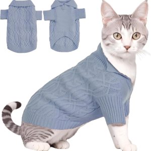 Poifzew Suéter de forro polar plegable para perro, ropa clásica para mascotas, bonitos suéteres de punto para perros pequeños, niñas y niños, Poifzew Suéter de forro polar plegable para perro, ropa clásica para mascotas, bonitos suéteres de punto para perros pequeños, niñas y niños,