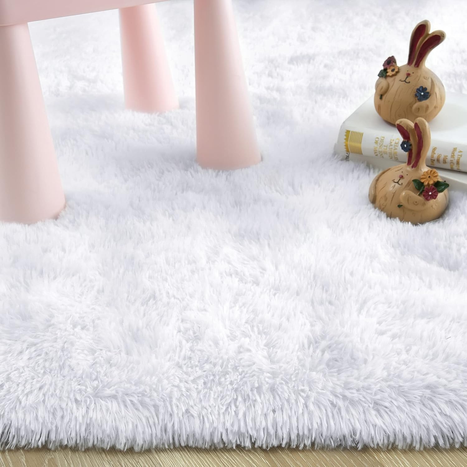 Rostyle – Alfombras suaves y esponjosas para el dormitorio, sala de estar, alfombras peludas, alfombra de Navidad para niñas, niños, alfombras