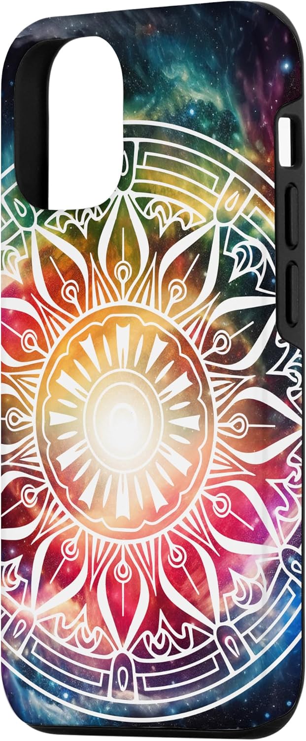 Funda para iPhone 1212 Pro Spiritual Mandala Hippie Boho Flower Meditación para Mujeres