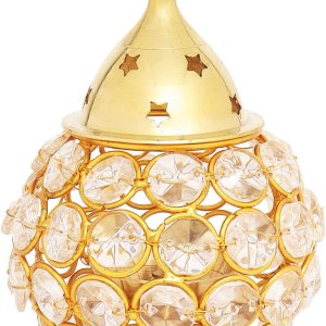 Hashcart Akhand Diya – Diya decorativo de latón con diámetro profundo para Pooja, decoración del hogar, regalo (lámpara de aceite, diya, 4.5 Hashcart Akhand Diya – Diya decorativo de latón con diámetro profundo para Pooja, decoración del hogar, regalo (lámpara de aceite, diya, 4.5