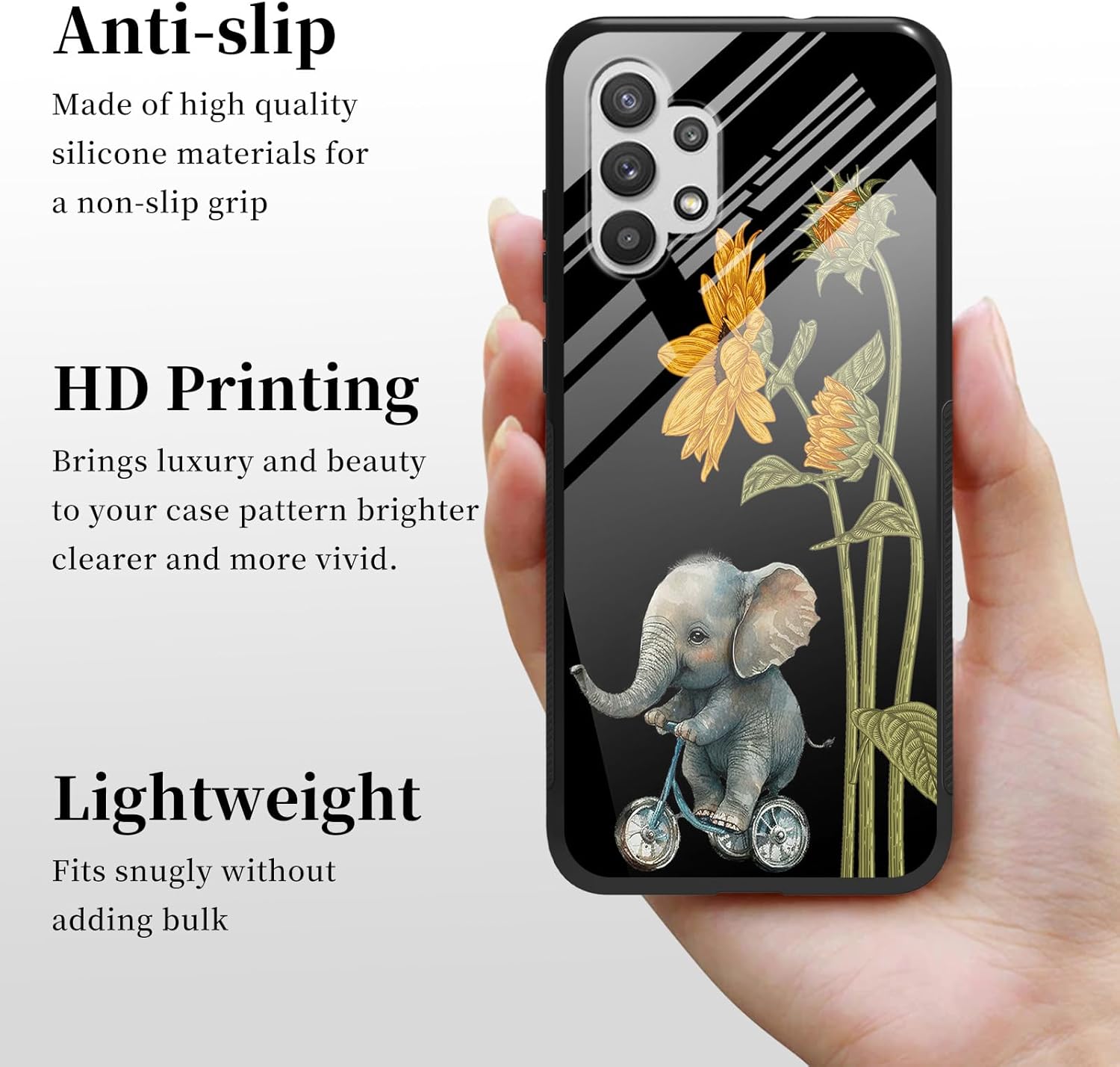 Funda para Samsung Galaxy A32 5G Teléfono Grip con Soporte Expandible Soporte Soporte Soporte Kickstand TPU Suave a prueba de golpes Anti-arañazos