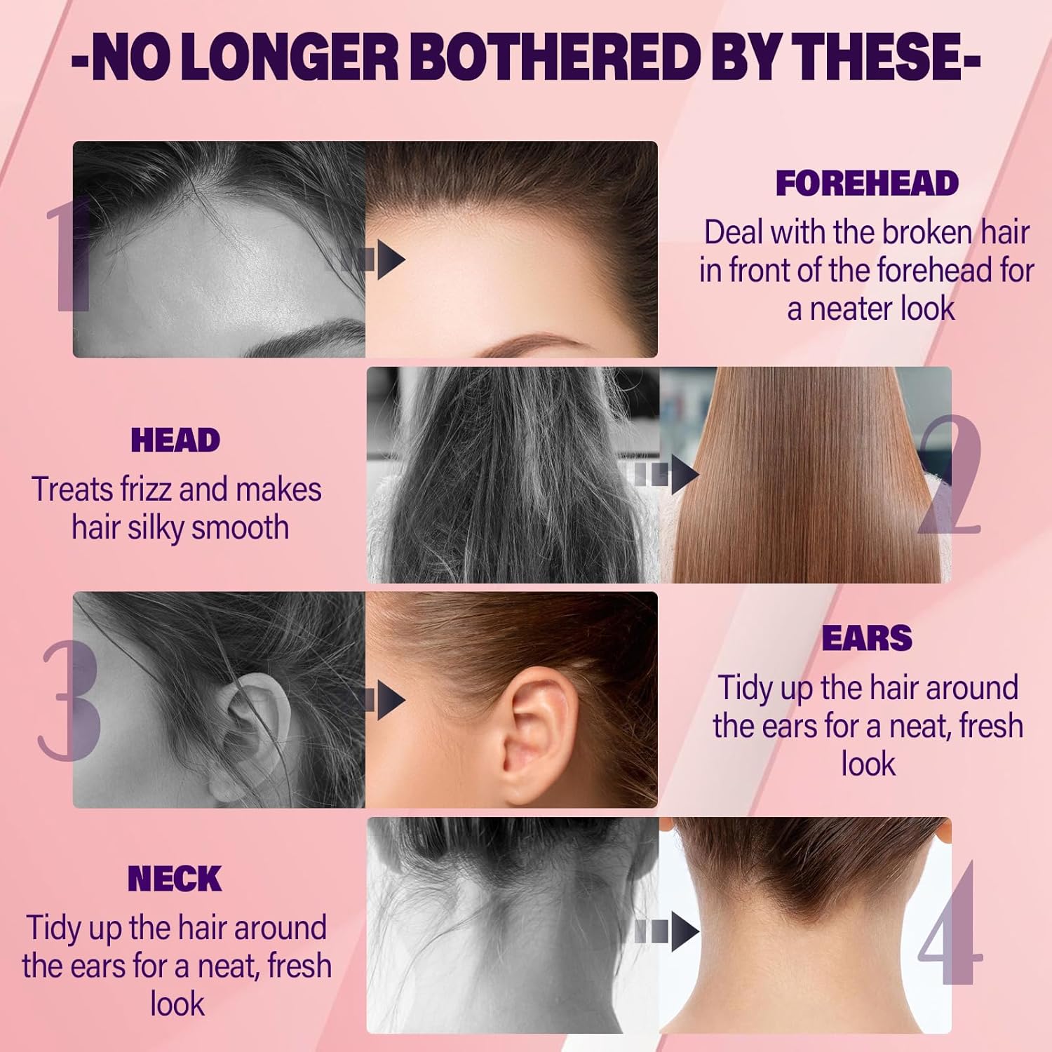 Acomler Palo de cera para el cabello, cera para el cabello, cera para el cabello, domadora de cabello con vuelo, barra de pelo de espalda