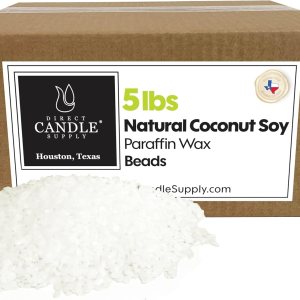 Direct Candle Supply – Copos de mezcla de soja de coco – Mezcla cremosa para una alta carga de fragancia 5 libras Direct Candle Supply – Copos de mezcla de soja de coco – Mezcla cremosa para una alta carga de fragancia 5 libras