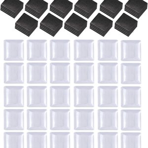 Juego de 80 imanes cuadrados para nevera, cabujones cuadrados de vidrio transparente e imanes redondos para nevera con respaldo adhesivo para Juego de 80 imanes cuadrados para nevera, cabujones cuadrados de vidrio transparente e imanes redondos para nevera con respaldo adhesivo para