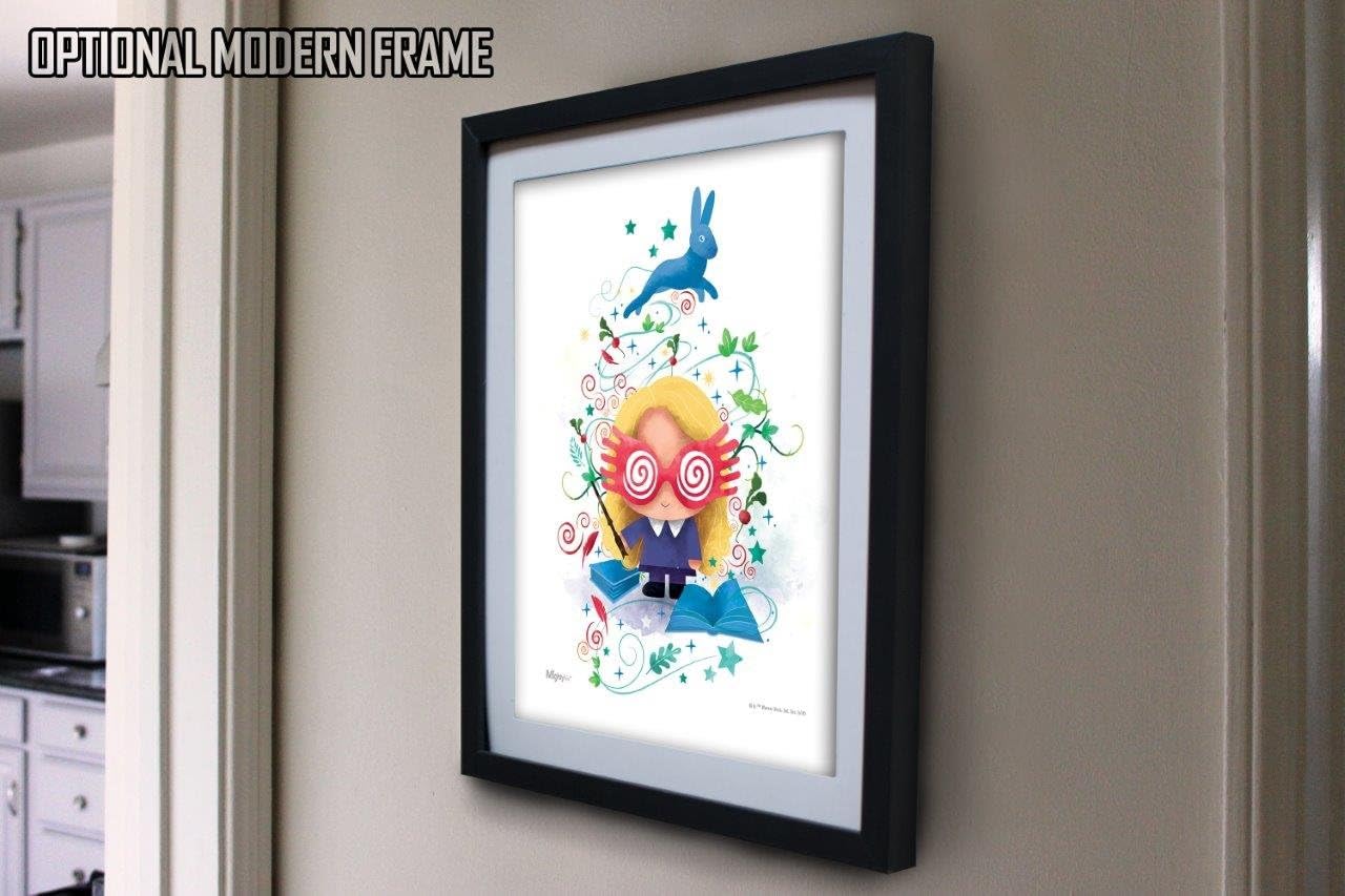 MIGHTYPRINT Harry Potter  Arte de pared  Luna Lovegood  Color de agua  Arte de pared con licencia oficial  NO hecho de papel  Decoración fuerte