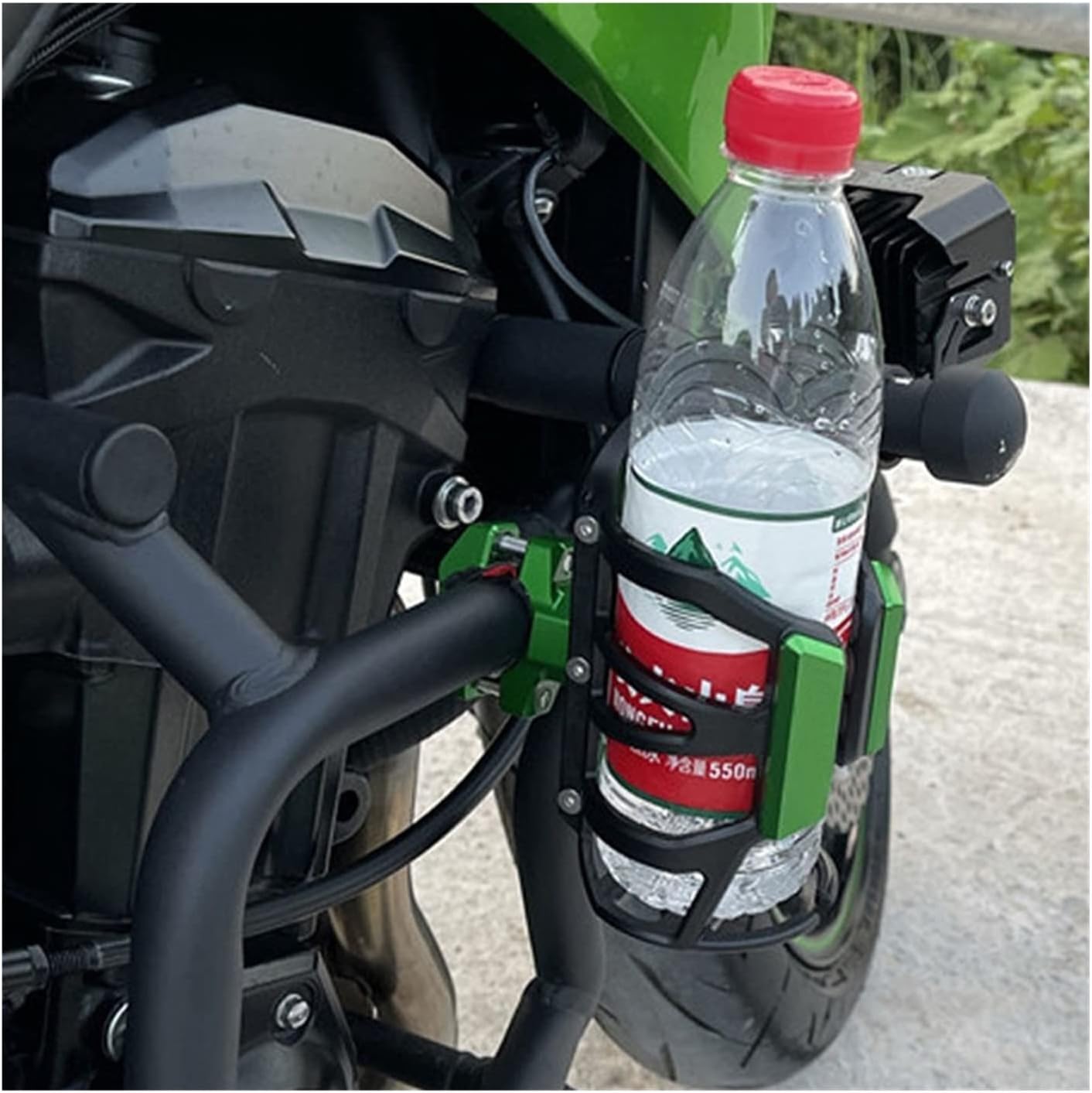 Soporte para botella de agua para Kawasaki Vulcan S 650 VN650 accesorios de motocicleta, botella de agua para bebidas, portavasos (color naranja)