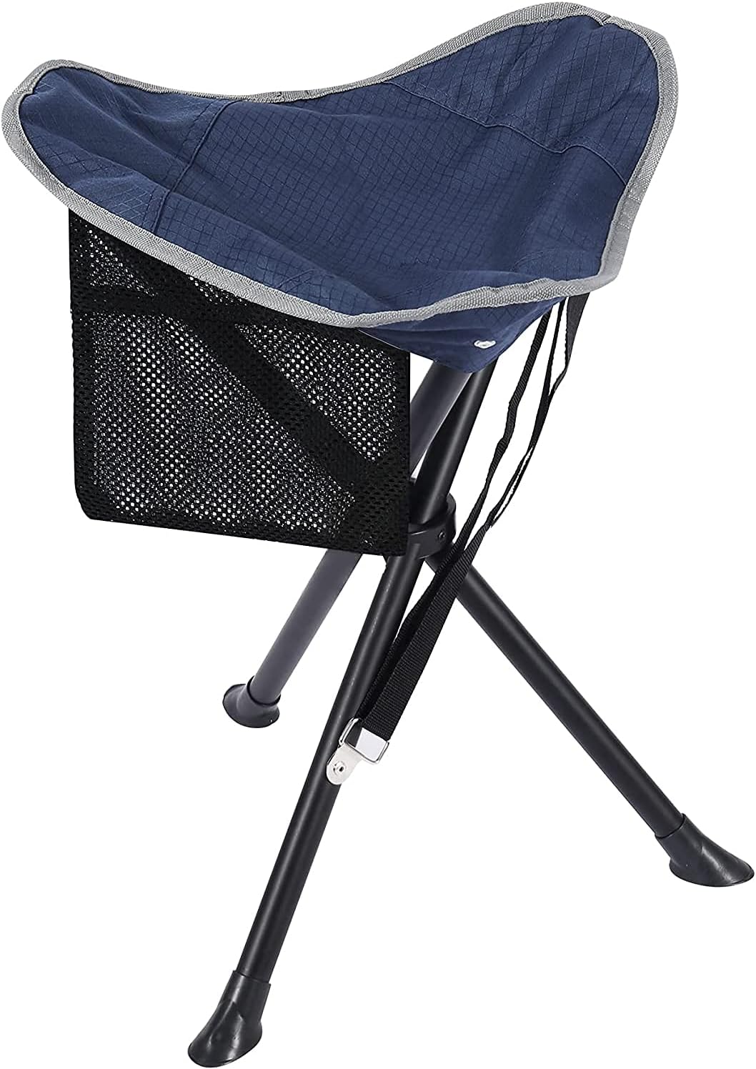 RedSwing Taburete de campamento plegable, portátil y ligero, trípode alto, para pesca, mochilero, senderismo, caza, azul