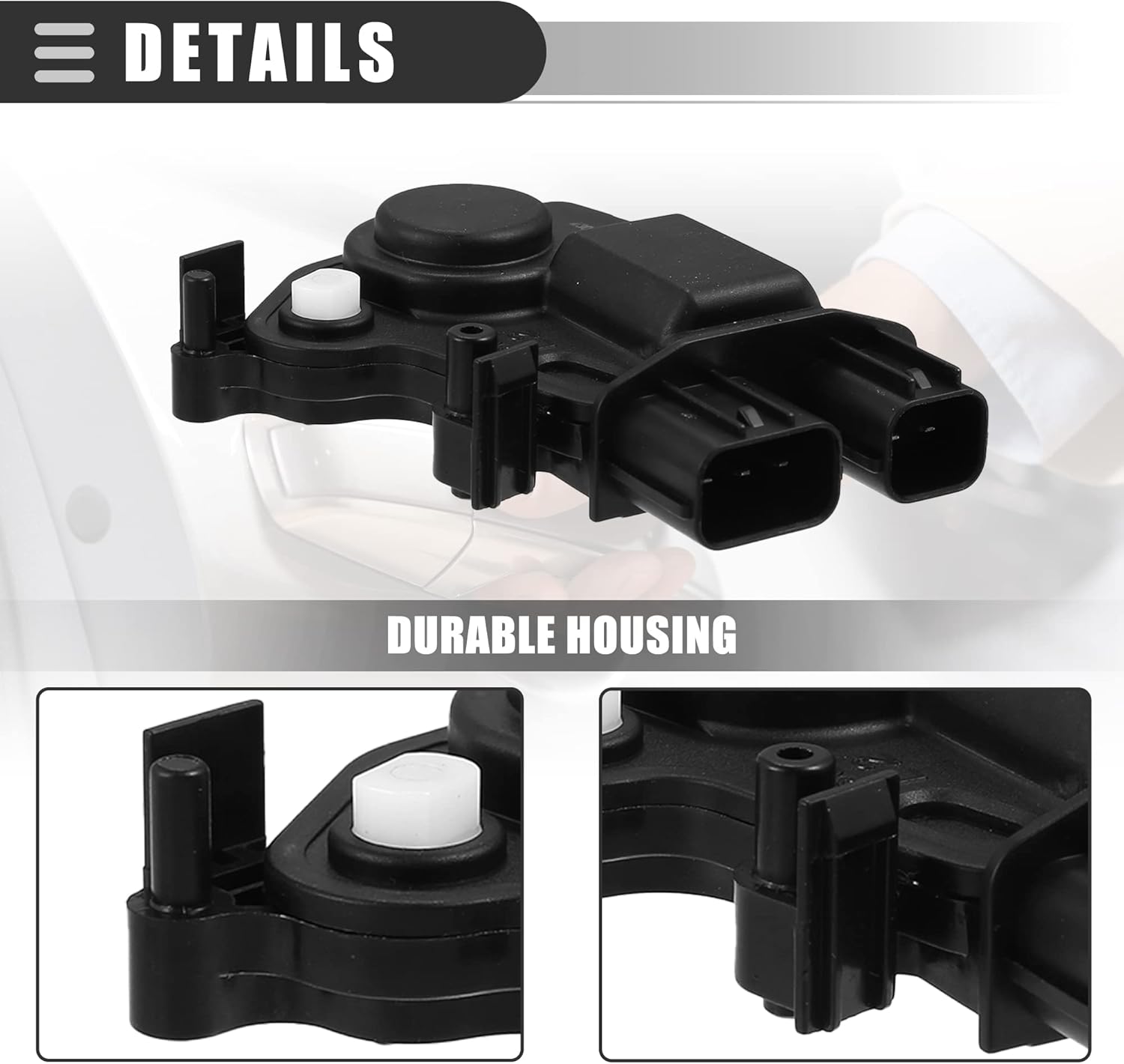 Motoforti Actuador de cerradura de puerta, actuador de puerta corredera delantera izquierda y derecha, para Honda Element 03-11, plástico,