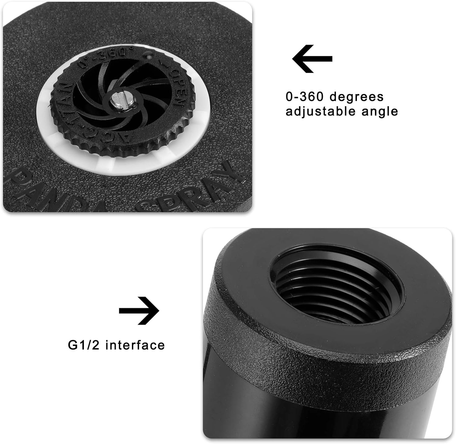Fydun Cabezal de aspersor G12 de 3 piezas, cabezal de aspersor de agua remoto enterrado, para césped, patio y riego de jardín para hombres y mujeres