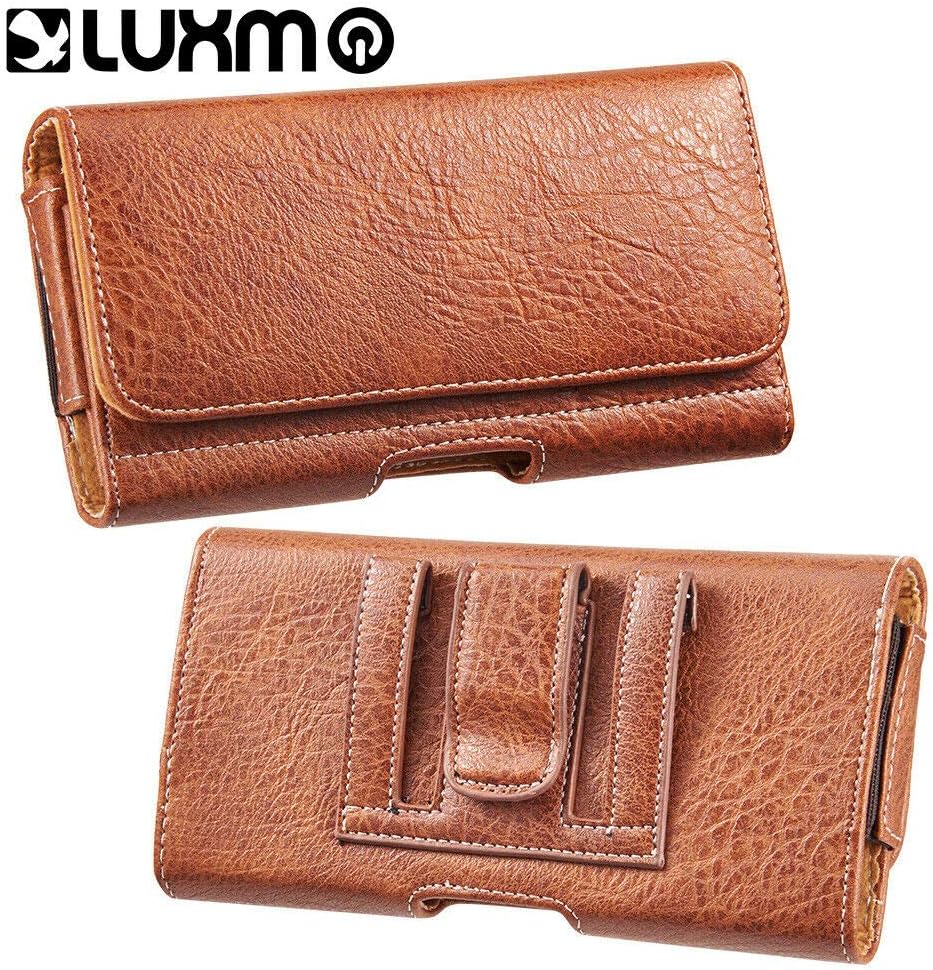 Funda de transporte de cuero con trabilla para cinturón compatible con Galaxy Note 20 Ultra, Note20, S23 Ultra, S23 Plus, A14, A54 5G, iPhone14 15