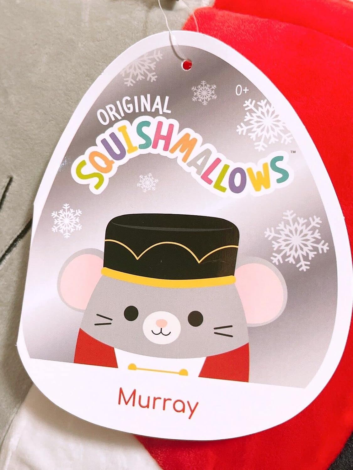 Squishmallows Kellytoy – Muñeco de peluche de Navidad de 8 pulgadas (8 pulgadas, Murray The Mouse)