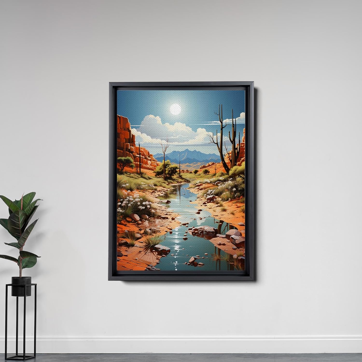 Red Mesa, Archival Print of Landscape Prints of Red Mountain in Mesa, Arizona, Canvas, Wall Decor