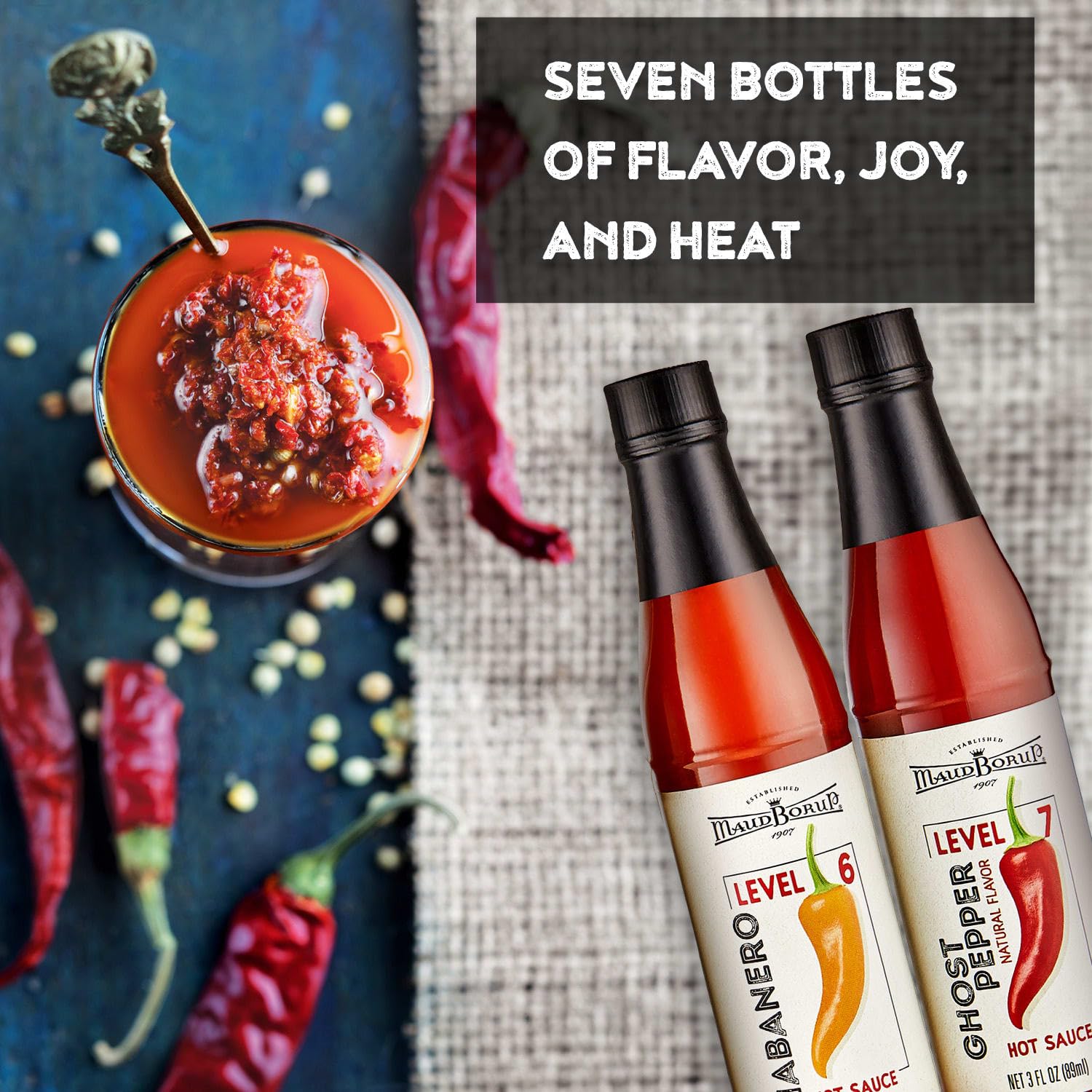Colección de juegos de regalo de salsa picante  Paquete variado de salsas picantes  Sin gluten  Regalos veganos para hombres, mujeres, adolescentes