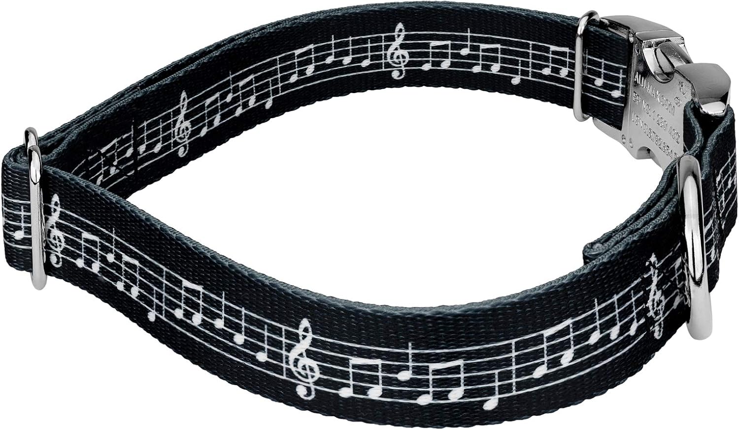 Country Brook Petz – Collar y correa de perro de partituras de primera calidad – Colección Geek Chic con 4 diseños para cualquier Mega fan (1