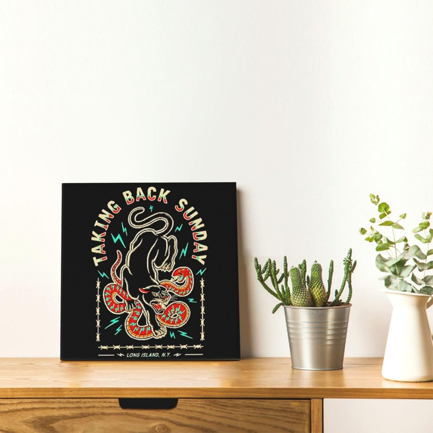 WEUED Póster artístico de Taking Rock Back Sunday Band de pintura en lienzo sin marco, pinturas decorativas adecuadas para decoración de pared del