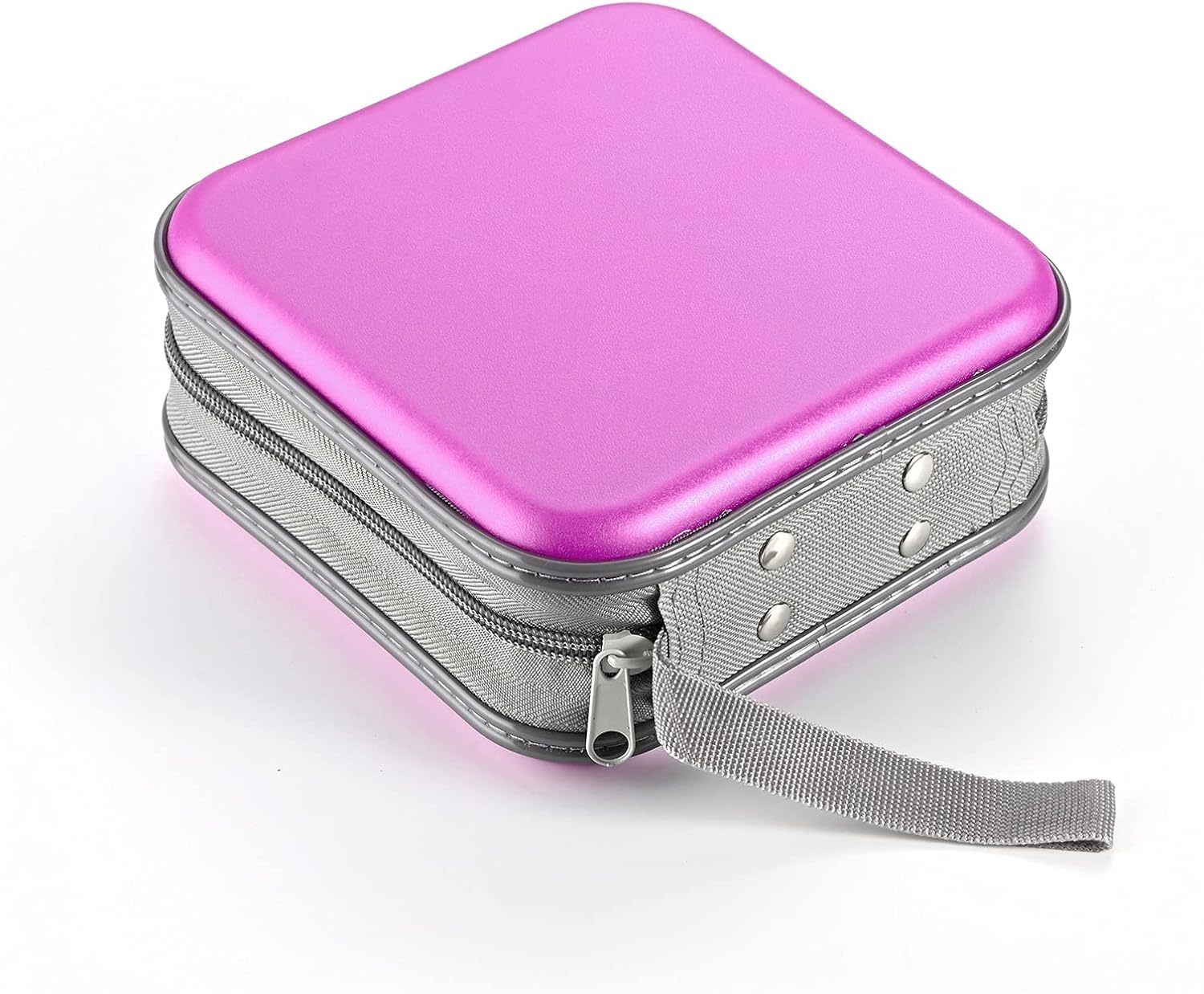 Funda para DVD, estuche portátil para CD de capacidad para 48 unidades, almacenamiento de plástico duro, DVD, CD, cartera, organizador para
