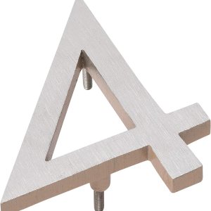 Montague Metal Products MHN-04-F-TE2-4 Números de casa de dirección flotantes modernos de aluminio cepillado macizo, 4 pulgadas, níquel satinado con Montague Metal Products MHN-04-F-TE2-4 Números de casa de dirección flotantes modernos de aluminio cepillado macizo, 4 pulgadas, níquel satinado con