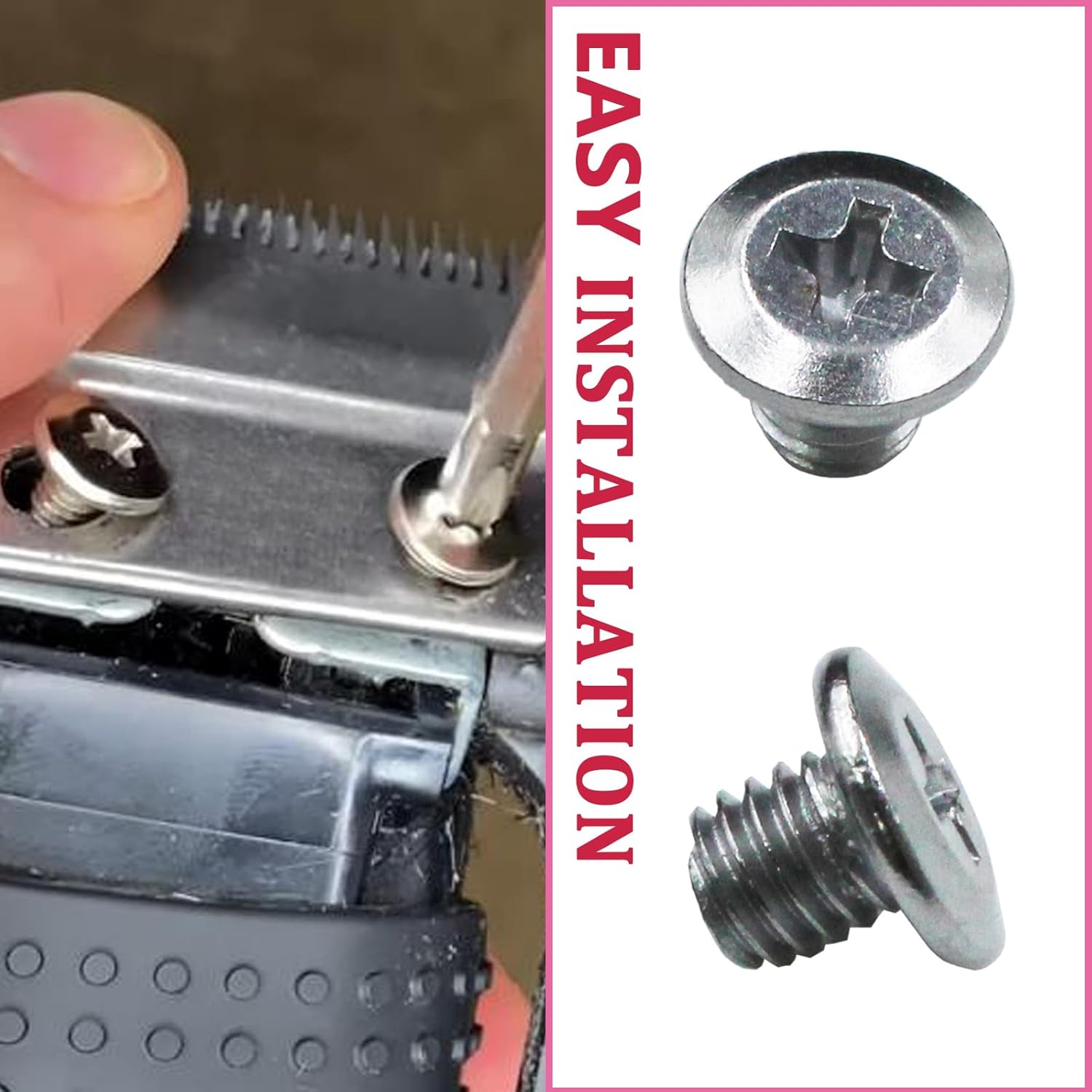 Tornillos de biselado M5 Phillips para cortadora de cabello eléctrica Wahl, 808 accesorios de cuchilla, cortador de pelo para cabezal eléctrico Wahl