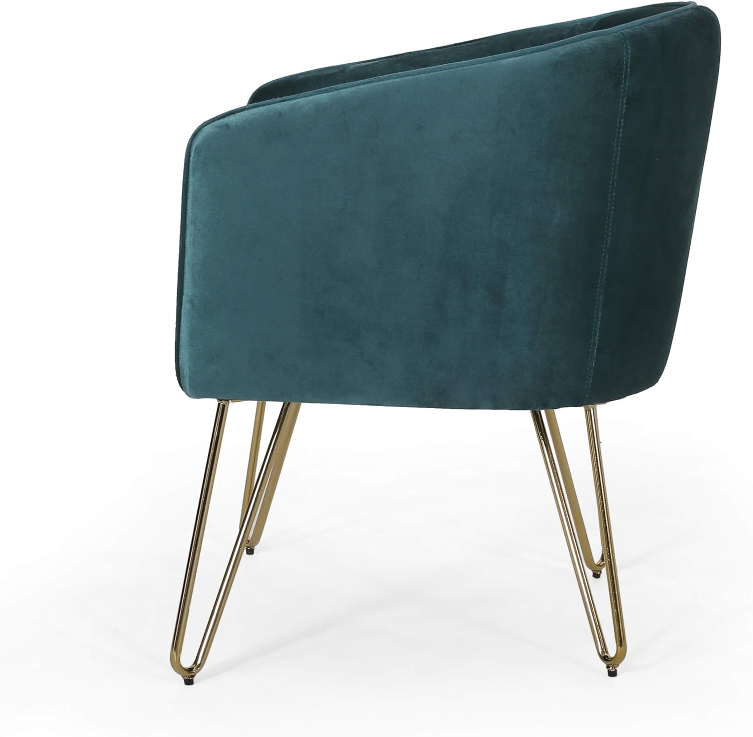 Christopher Knight Home Grelton – Silla Club, color verde azulado + dorado
