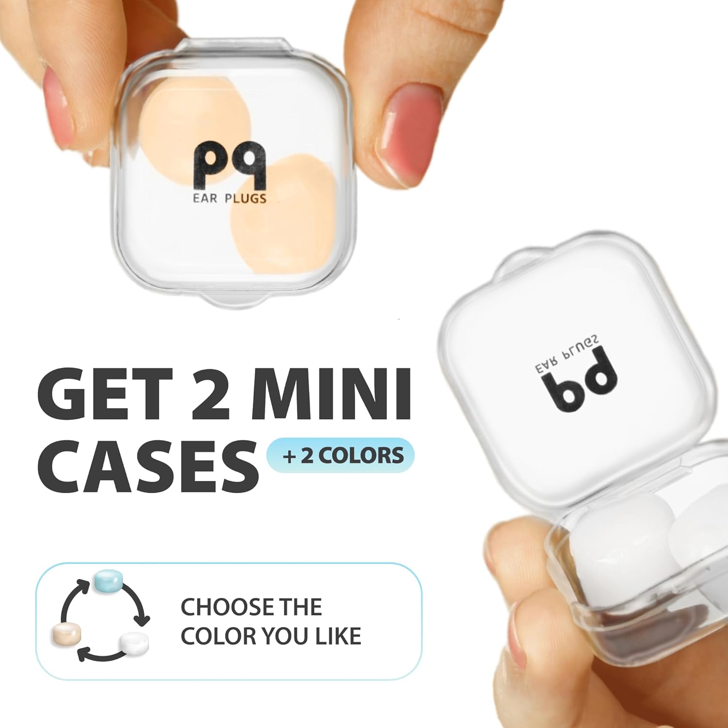 PQ – Tapones de cera de gel de silicona para los oídos, 16 tapones para los oídos, con cancelación de ruido, impermeables, para nadar y dormir,