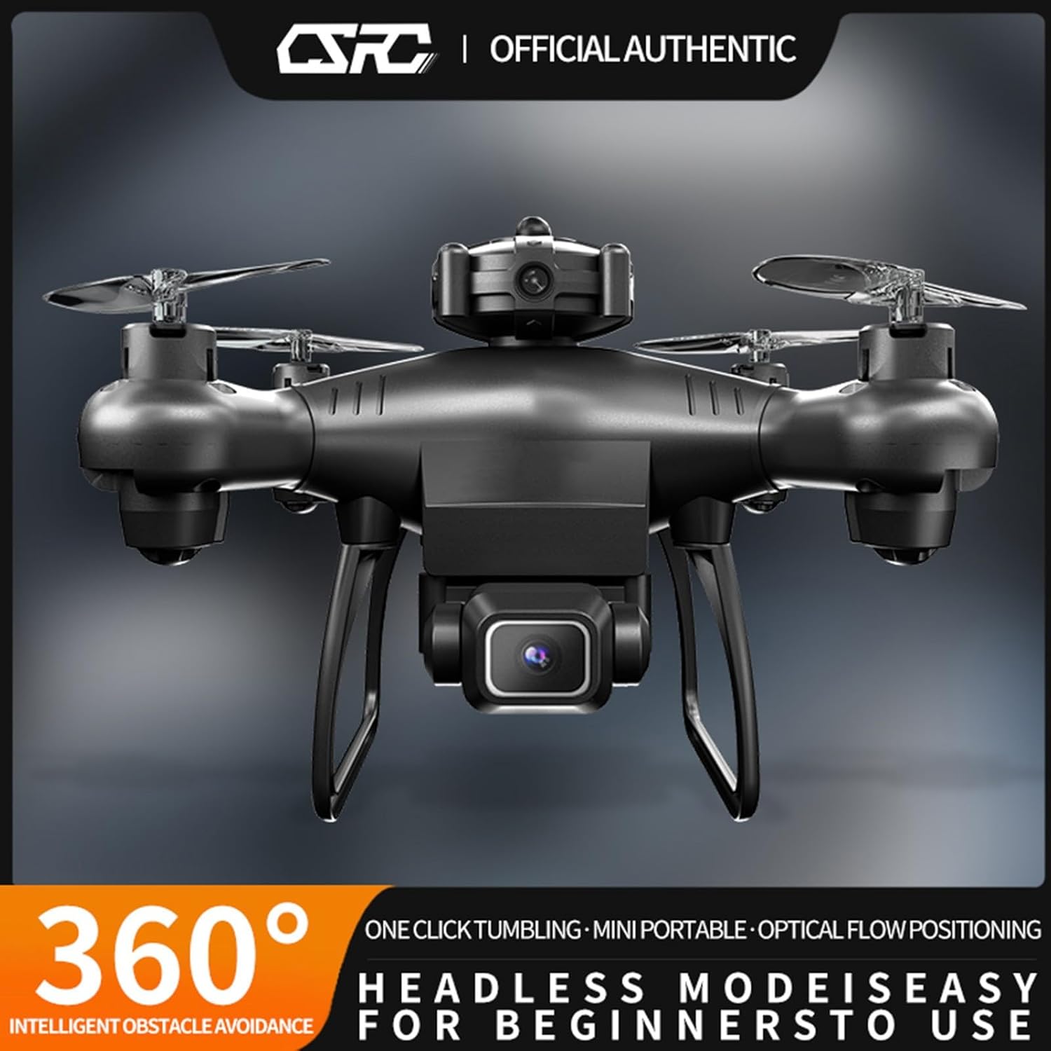 Gbsell Mini dron con cámara dual 1080p HD FPV Control remoto Juguetes regalos para niños niñas con altitud de retención modo sin cabeza Ajuste de