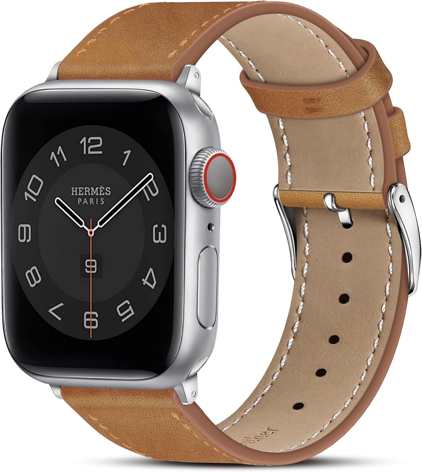 MARGE PLUS Compatible con Apple Watch Band Series SE 9, 8, 7, 6, 5, 4, 3, 2, 1, Ultra de 1.929 in, 1.772 in, 1.614 in, 1.732 in, 1.575 in, 1.654 in,