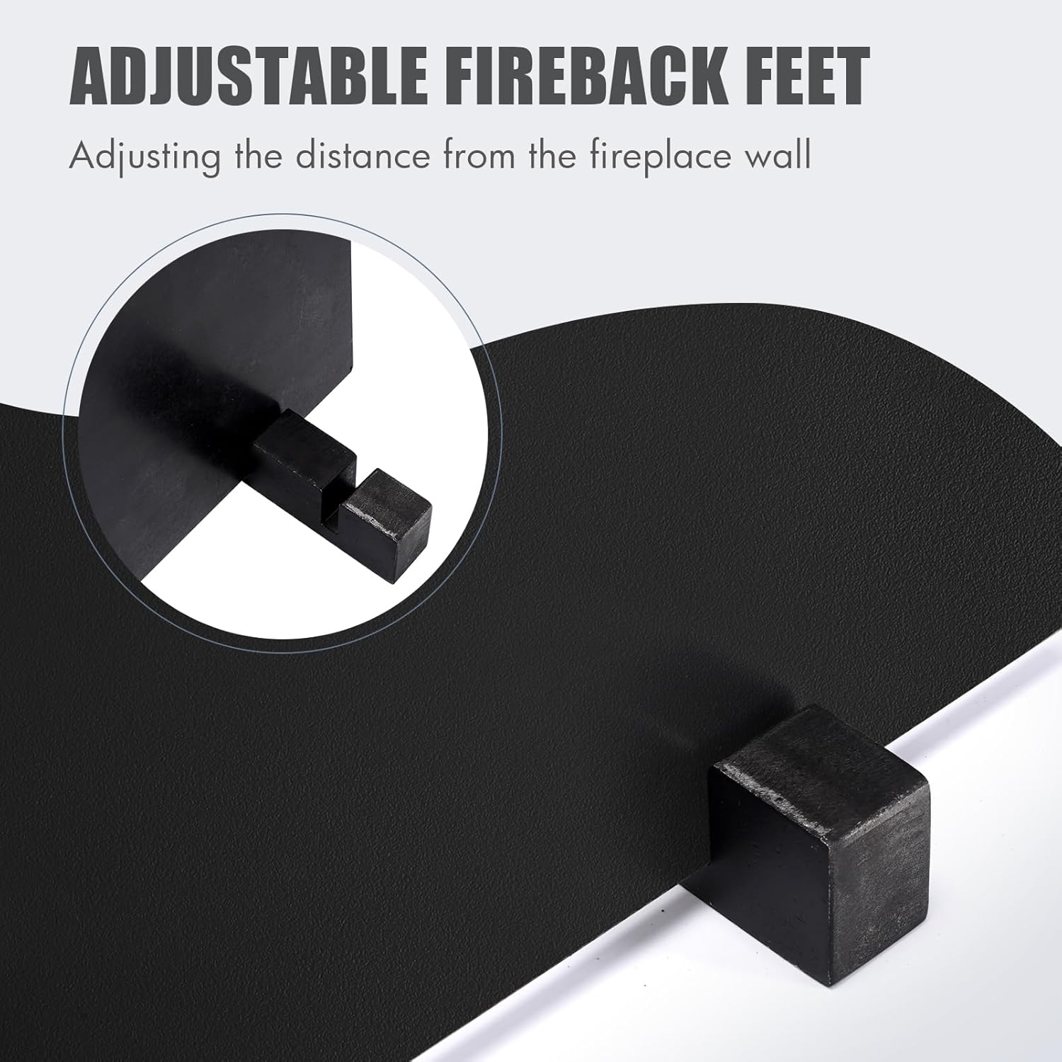Fireback de 22″ para chimenea, rejillas de chimenea de 14 pulgadas