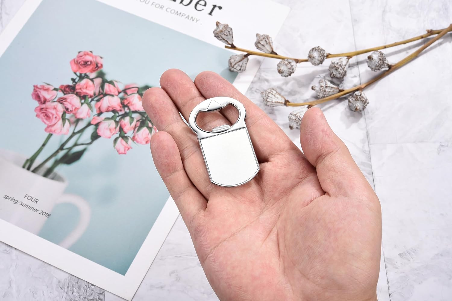 Abrebotellas con imán de sublimación para nevera, regalos de fotos personalizados, transferencia de calor para recuerdos de fiesta, boda, Bestman,
